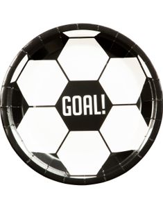 8 stk Fotball Papptallerkener 23 cm