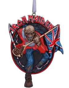 Hengende Iron Maiden Trooper Dekorasjon med Tråd 8,5 cm