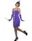 Daisy The Gatsby Flapper Damekostume - Lilla
