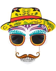 Mexicanske Briller med Hængende Overskæg