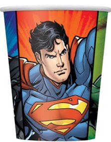 8 stk Pappkrus 270 ml - Lisensiert Justice League