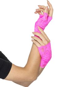 Neon Pink Blonde Handsker