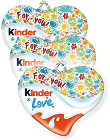 1785974400_630 stk Kinder Love Easter - Mælkechokoladehjerte med Mælkefyld - Hel Æske 1,1 kg
