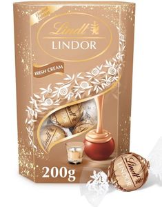 Lindt Lindor Irish Cream - Trøffelchokolade med Irish Cream Fyld 200 Gram
