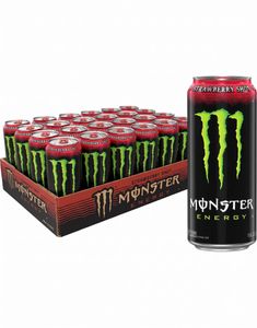24 stk Monster Energy Strawberry Shot - Helt Brett 24x473 ml (USA Import)
