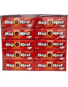 30 stk Wrigley's Big Red Sugarfree Gum - Sukkerfri Tyggegummi med Spicy Kanelsmak - Hel Pakke 420 gram (USA)