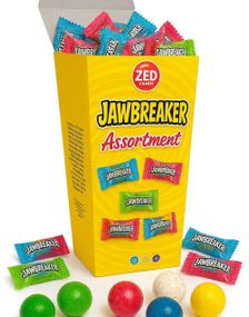 1810166400_6Zed Candy Assorterede Jawbreakers - Gaveæske med Forskellige Jawbreakers med Tyggegummikerne 198 gram