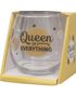 Queen of F****G Everything - Fotløst Vinglass/Ølglass/Brusglass - 450 ml