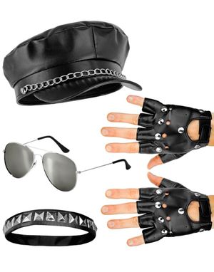 Rocker/Biker Kostumesæt - Onesize