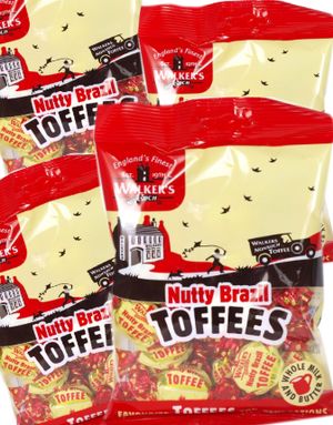 12 poser Walkers Nutty Brazil Toffees – Hel Æske