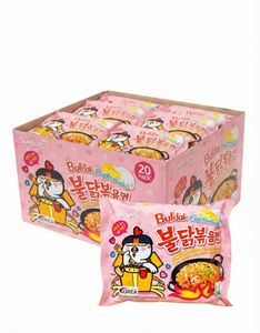 20 stk Samyang Buldak Hot Chicken Ramen Carbonara - Hel Æske 2,6 kg (Korea)