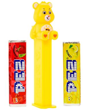 DATO PRODUKT - Funshine - Care Bears Pez-Holder med 2 sk Pez Pakker