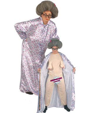 Flashing Grandma Kostume
