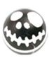 Jack Skellington Head - Sort og Hvid Akrylkugle