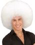 Overdimensioneret Hvid Afro Paryk