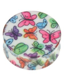 Colorful Butterfly - Piercing Plug