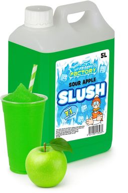 Sour Apple Slush-Konsentrat - 40 Liter Færdig Slush - Crazy Factory