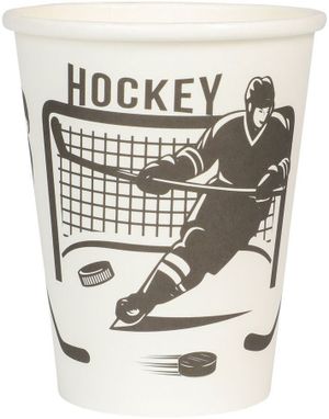 8 stk Pappkrus Hockey 250 ml