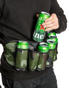 Kamuflasje 6-Pack Øl Belte