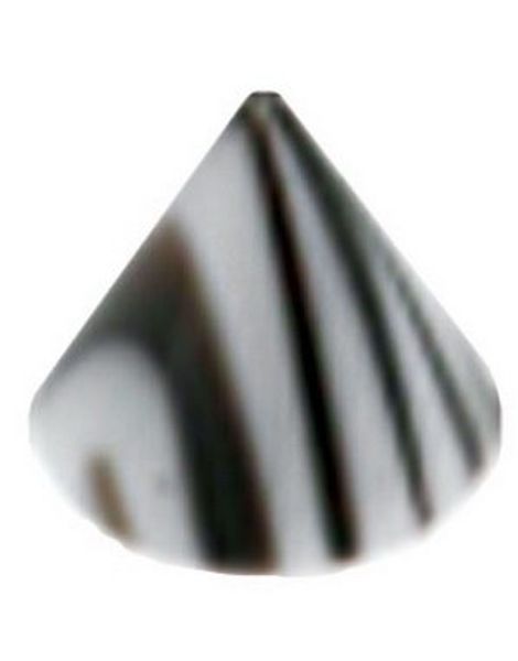 Storm Spike Sort/Hvid- 3 mm Akrylkugle til 1,2 mm stang