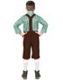 Grønt og Brunt Oktoberfestkostume til Dreng
