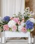 Kremfarget Rose 55 cm - Kunstige Blomster