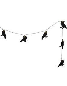 10 Crow LED Light Up Lyslenke i Tre - 2 meter - Deadly Soiree