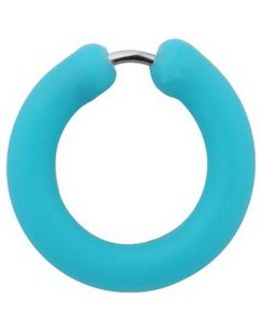 Silikone Light Blue Circle - Fake Piercing