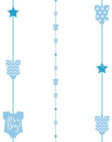Its a Boy - Blå Bodyformet Ballonhale 182 cm