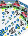 Sverige - Midlertidige Tatoveringer - 10 ark