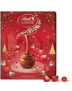 Stor Lindt Lindor Trøffelchokolade Adventskalender 235g