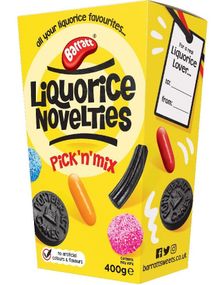Barratt Liquorice Novelties - Pick 'n' Mix Lakridsblanding i Gaveæske 400 Gram