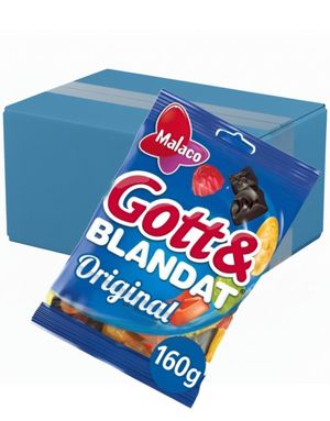 36 st Godt og Blandet Original - Blanding af Vingummi og Lakrids - Hel Æske 5,76 kg