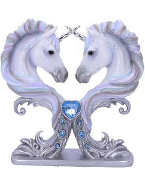 Pure Affection - Enhjørningfigur med Blå Sten 20 cm