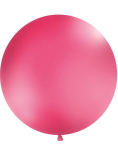 ROSA Pastelfarvet Rund JUMBO Ballon 1 meter