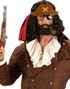 Piratbriller med Hat, Skæg og Pibe
