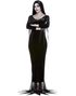 Licenseret Addams Family Morticia Kostume med Paryk