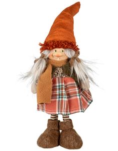 Stående Nissealv Figur - Dame 32 cm