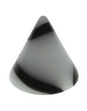 Marmor Spike Hvid - 3 mm Akrylkugle til 1,2 mm stang