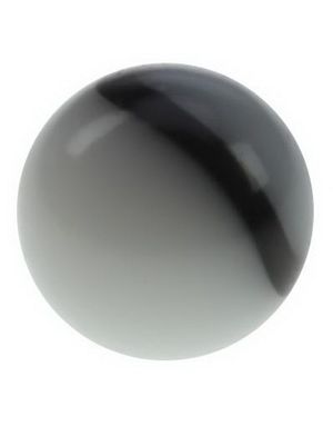 Marmor Bold Hvid - 3 mm Akrylkugle til 1,2 mm stang