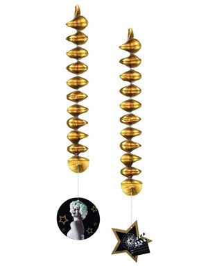 2 stk Hængende Dekorationer 60 cm - Hollywood Fame