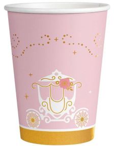 8 stk Pappkrus 250 ml - Princess for a Day