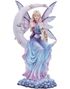 Selene - Stor Vakker Blå & Lilla Fairy Figur 34 cm