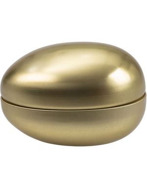 Guldfarvet Metal Påskeæg - 15 cm