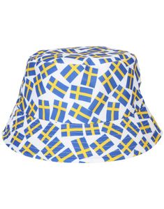Sverige Supporterhatt - Bøttehatt med flagg