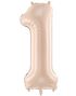 Tallet 1 - Beige Stor Folieballong 72 cm