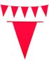 Rødt Banner med Store Vimpel Flag 10 meter 