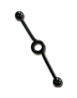 Circle Made Sort - 1,6 x 40 mm Øre Barbel