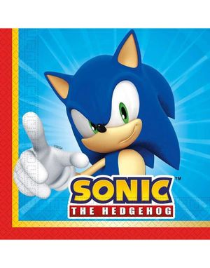 20 stk 33x33 cm Servietter - Sonic the Hedgehog