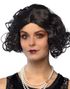 Svart Roaring '20s Flapper Parykk